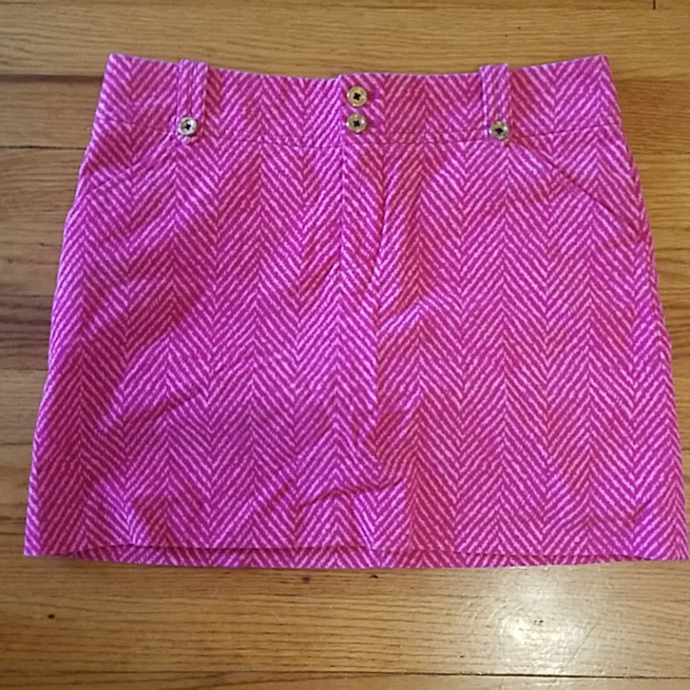 Lilly Pulitzer corduroy Chevron skirt